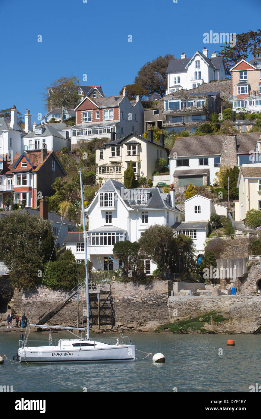 Kingswear, looking across the River Dart to Kingswear, Devon, England