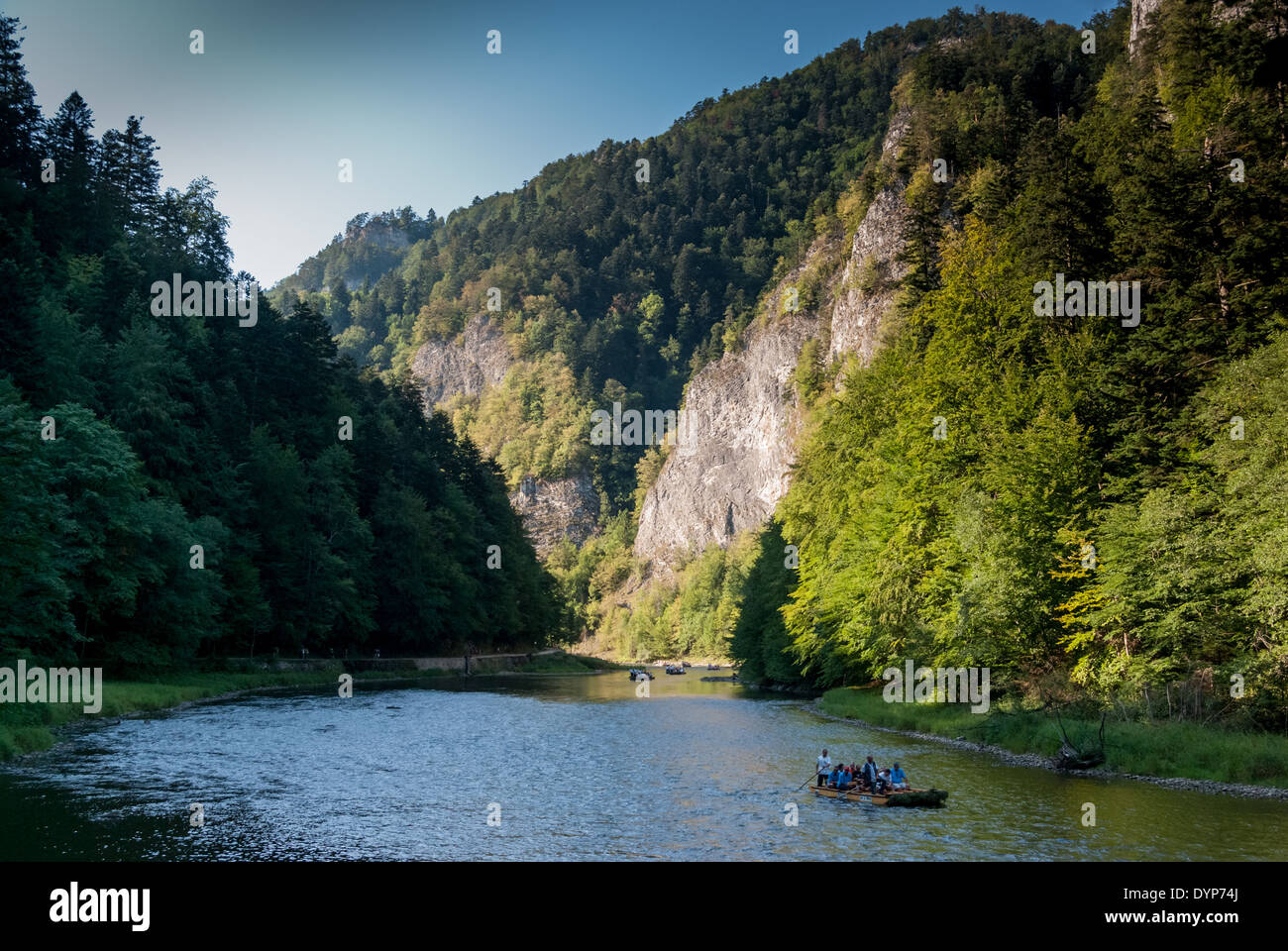 Dunajec River Gorge in Pieninski National Park, Poland Stock Photo