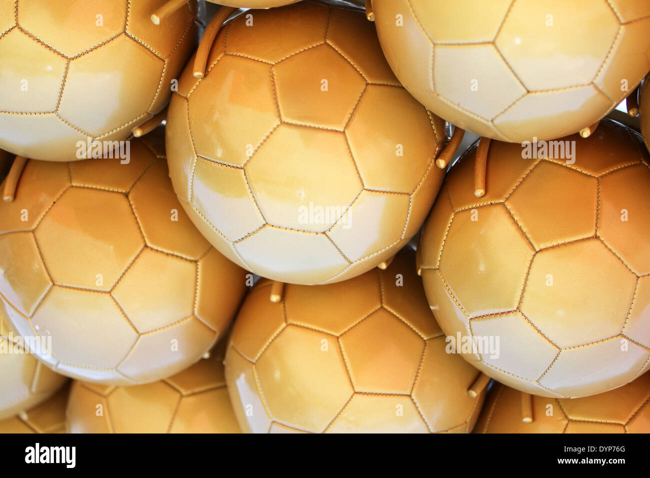 Soccer Balls Background Stock Photo