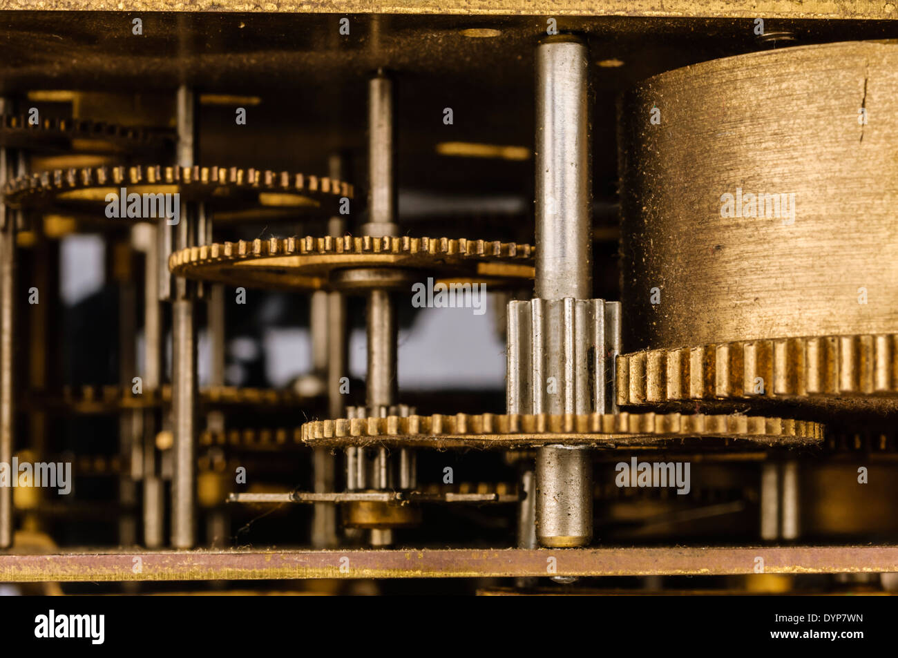 Clock Mechanism Stock Photo Alamy