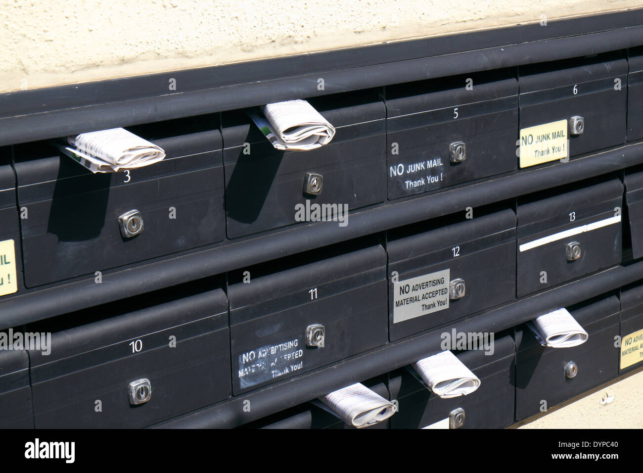 Mail post boxes in apartment hires stock photography and images Alamy