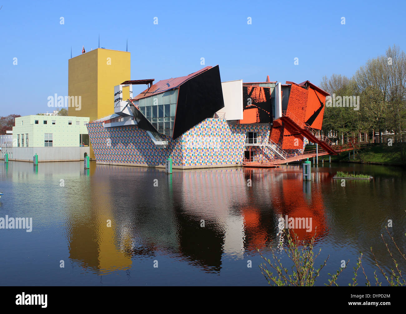 Groninger Museum, the modernist contemporary art museum in Groningen, The Netherlands Stock Photo