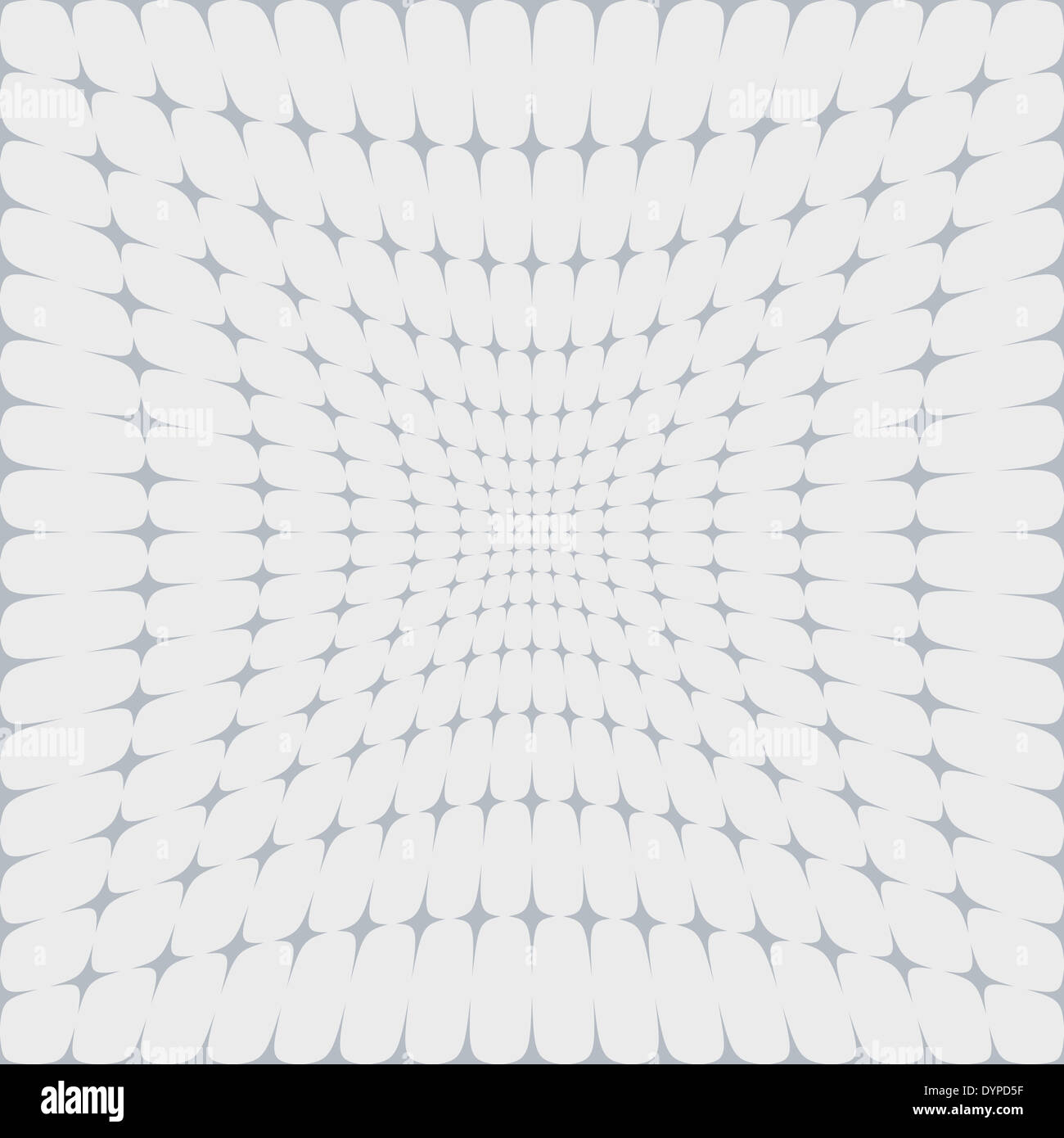 Abstract background with perspective star pattern in white and grey ...