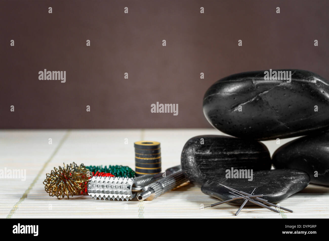 Instruments and accessories for acupuncture Stock Photo - Alamy
