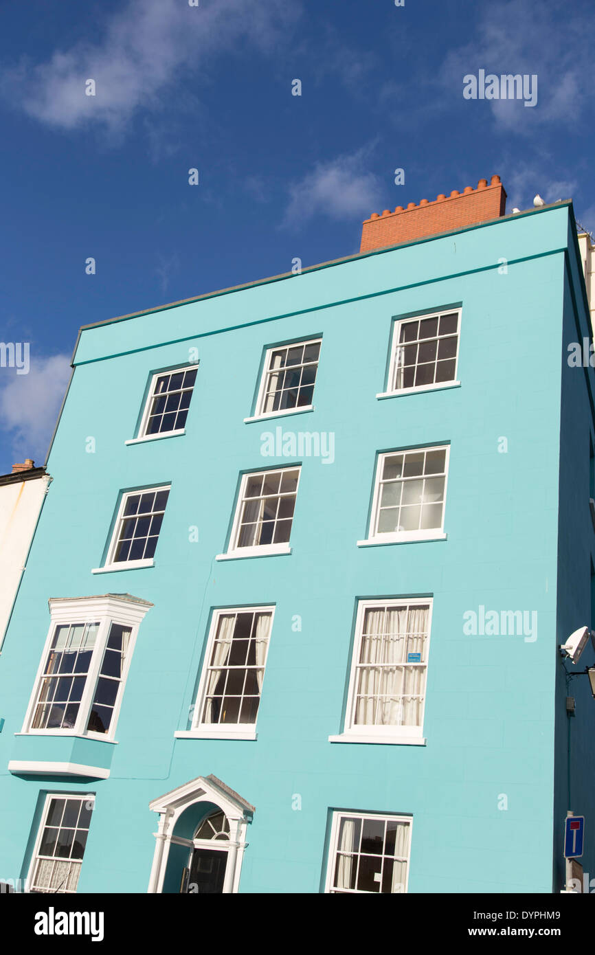 Apartments overlooking the harbour in the Welsh coastal town of Tenby
