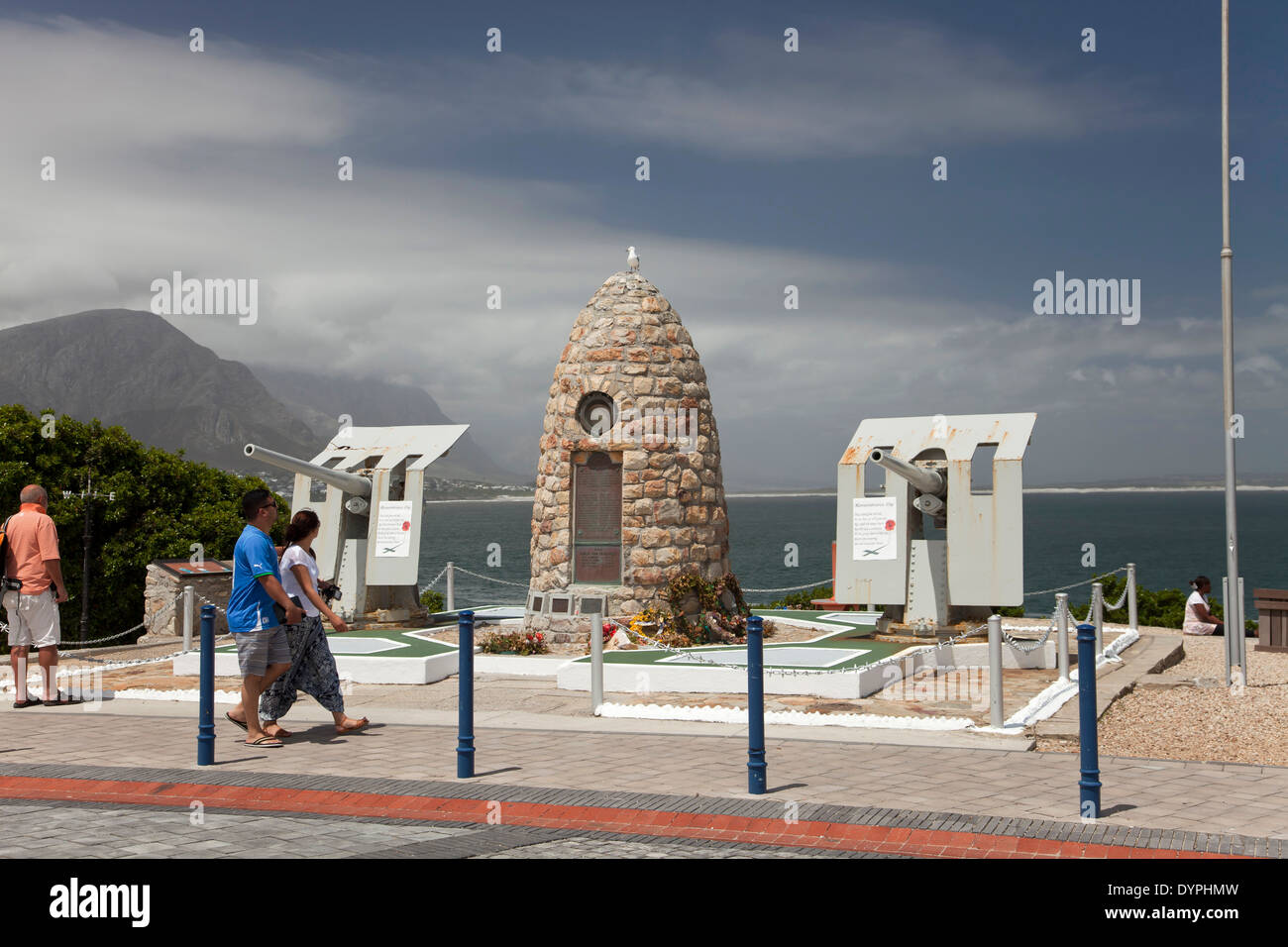 The War Memorial in Hermanus, Western Cape, South Africa Stock Photo