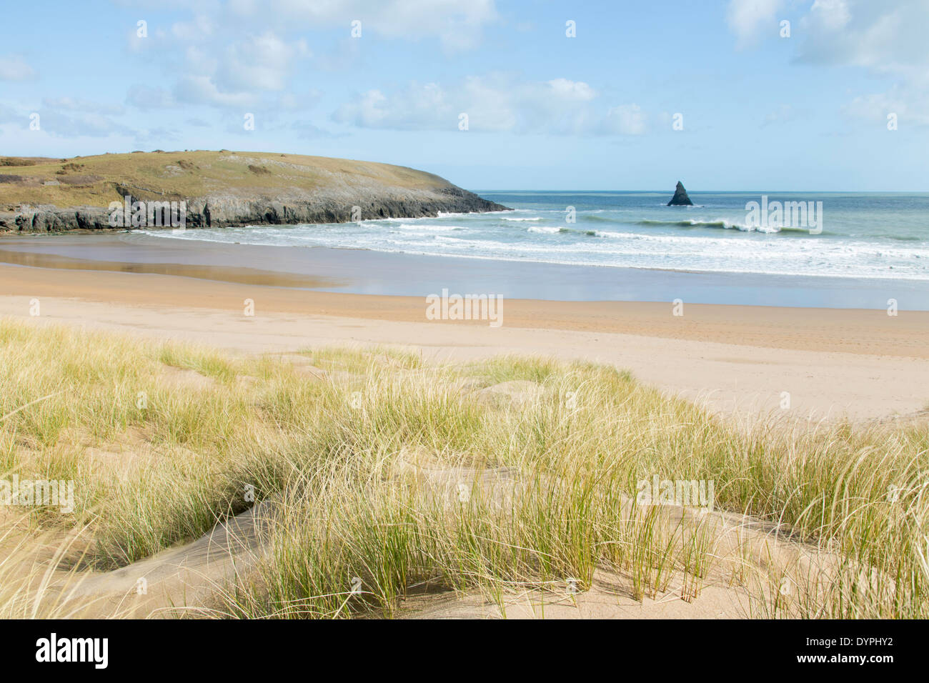 Bosherston beach, Pembrokeshire, West Wales, UK Stock Photo