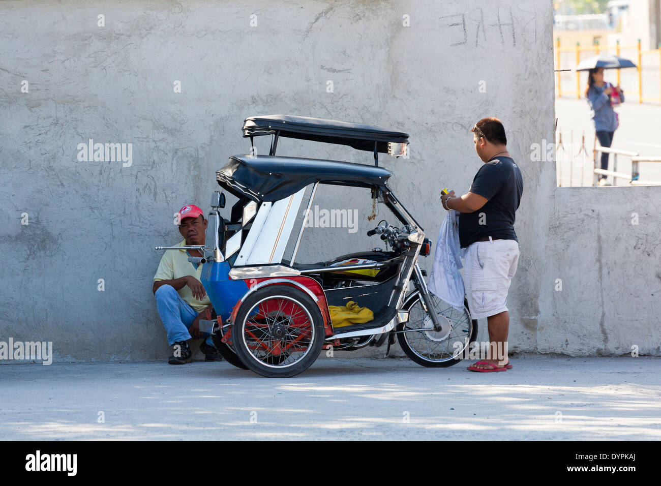 Tricycle in Angeles City, Luzon, Philippines Stock Photo