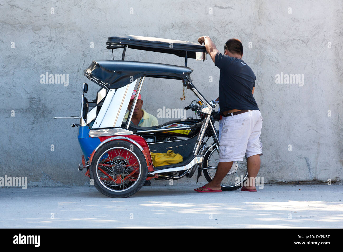 Tricycle in Angeles City, Luzon, Philippines Stock Photo