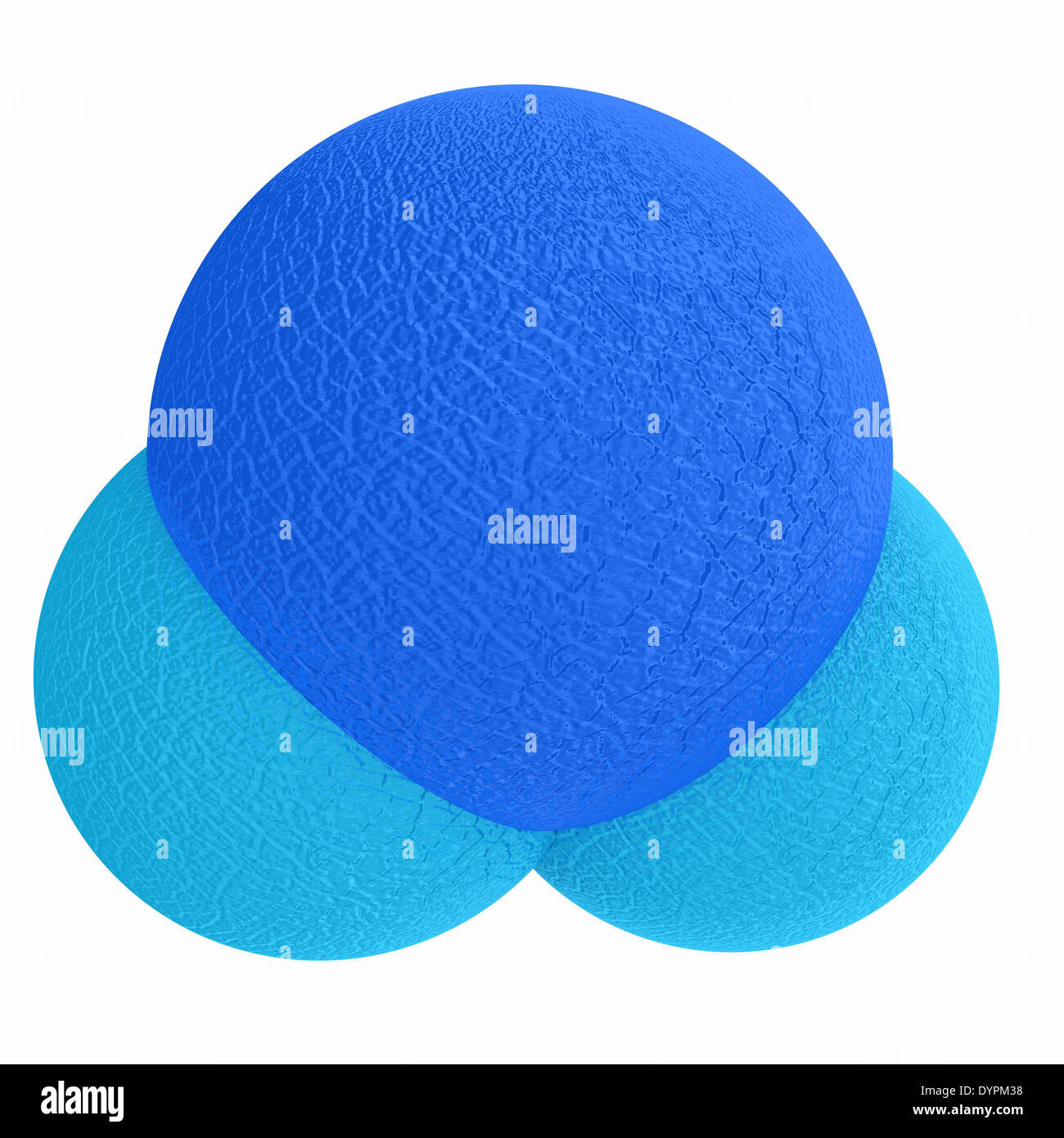 3d illustration of a leather water molecule isolated on white ...