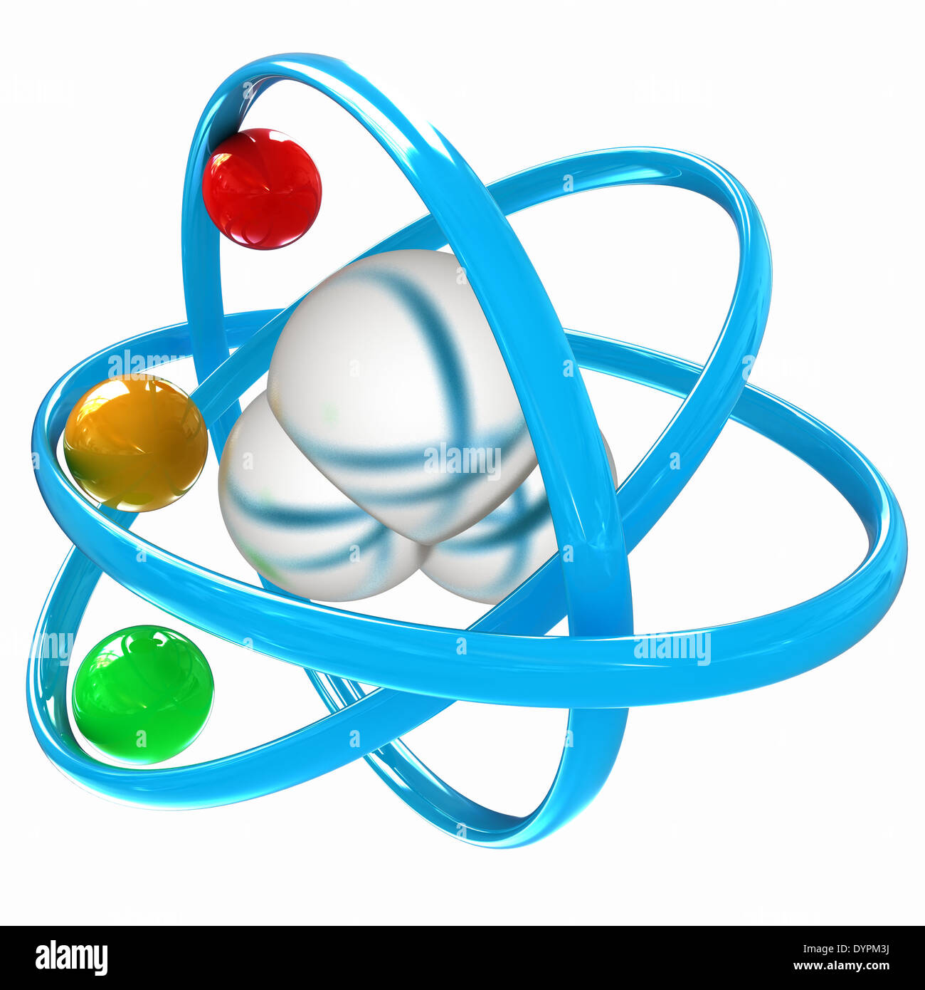 3d illustration of a water molecule isolated on white background Stock ...