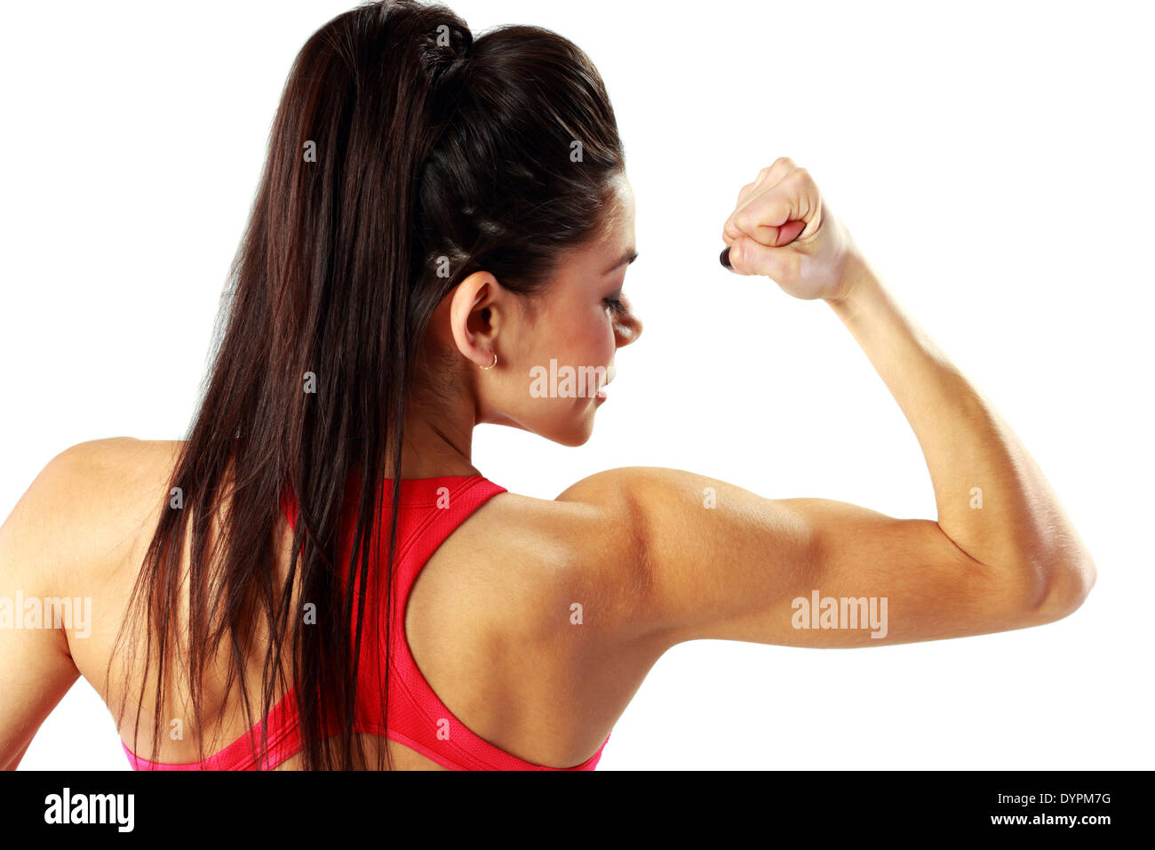 Female Bodybuilders Muscular Back Flexing Stock Photo 25220287