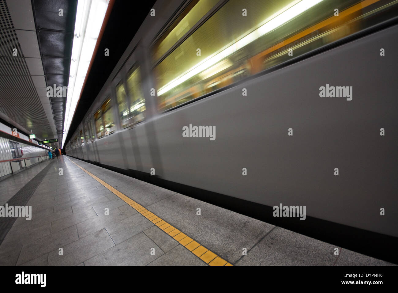 Ubahn, Wien, Österreich Stock Photo