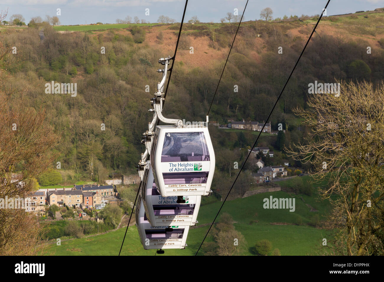 peak district cable car matlock derbyshire england uk Stock Photo Alamy