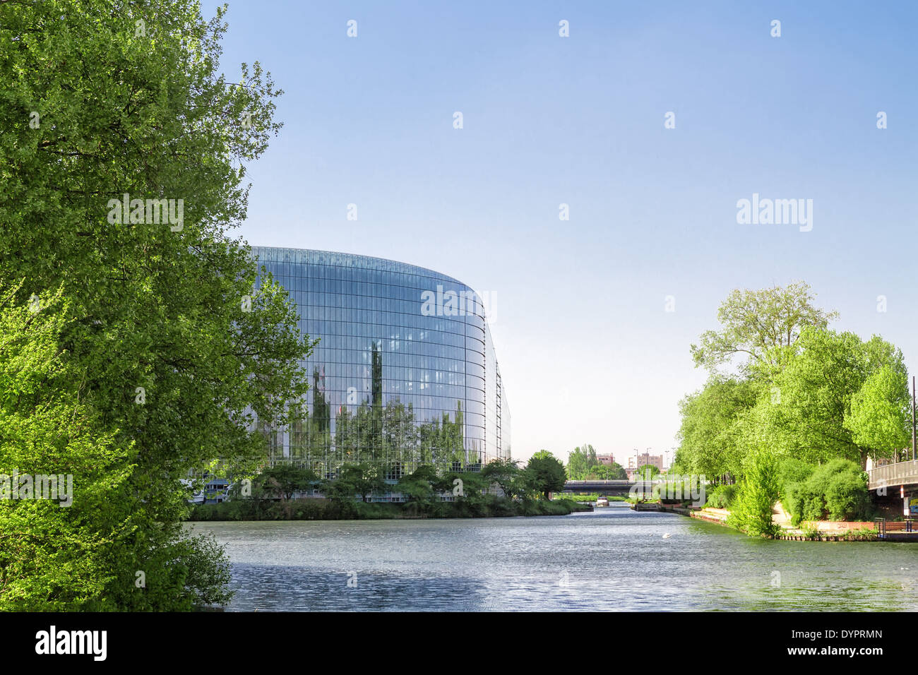 Strasbourg, France. The building houses the Chamber of Parliament and Members' offices. Stock Photo