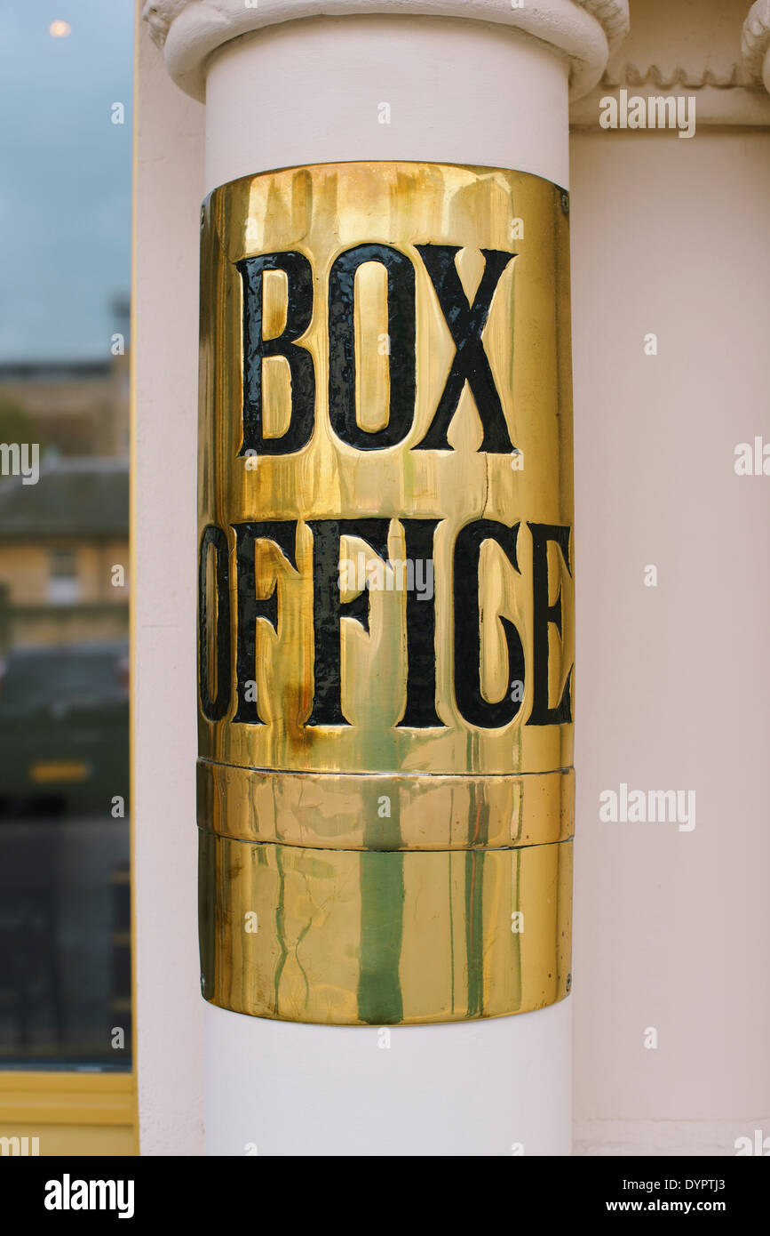 BOX OFFICE SIGN The Theatre Royal Bath Stock Photo Alamy