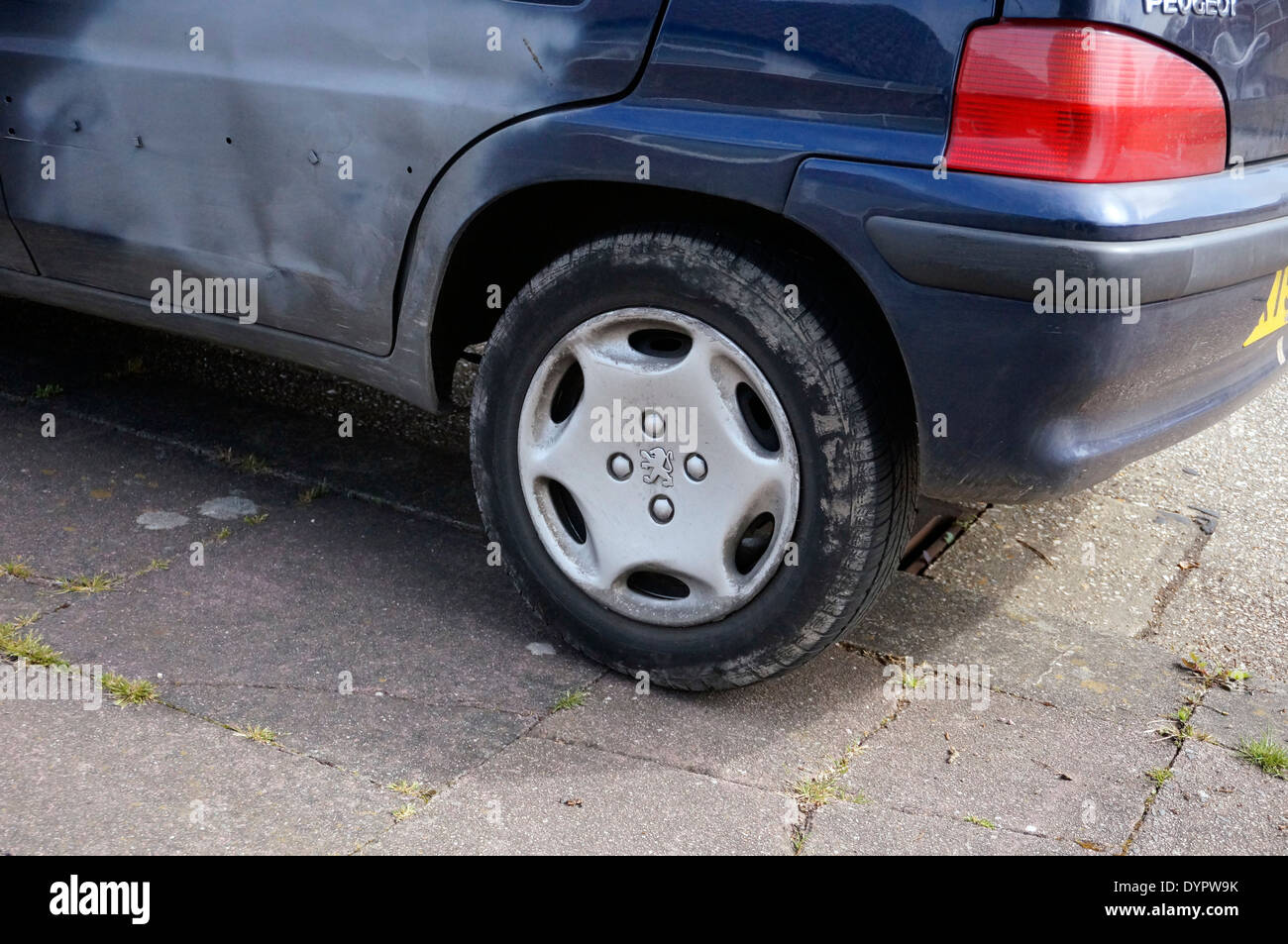 Car parked on pavement Motorists should be banned from parking on