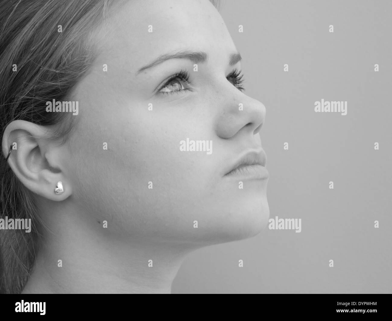 Looking up Black and White Stock Photos & Images - Alamy