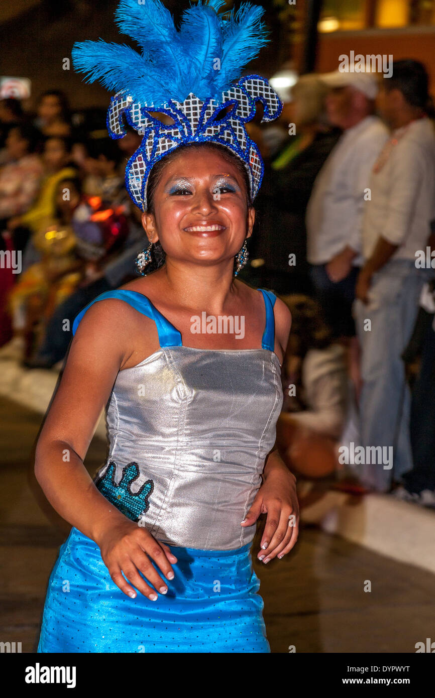 Street Parade, Cozumel Carnival, Cozumel Island, Quintana Roo, Mexico Stock Photo
