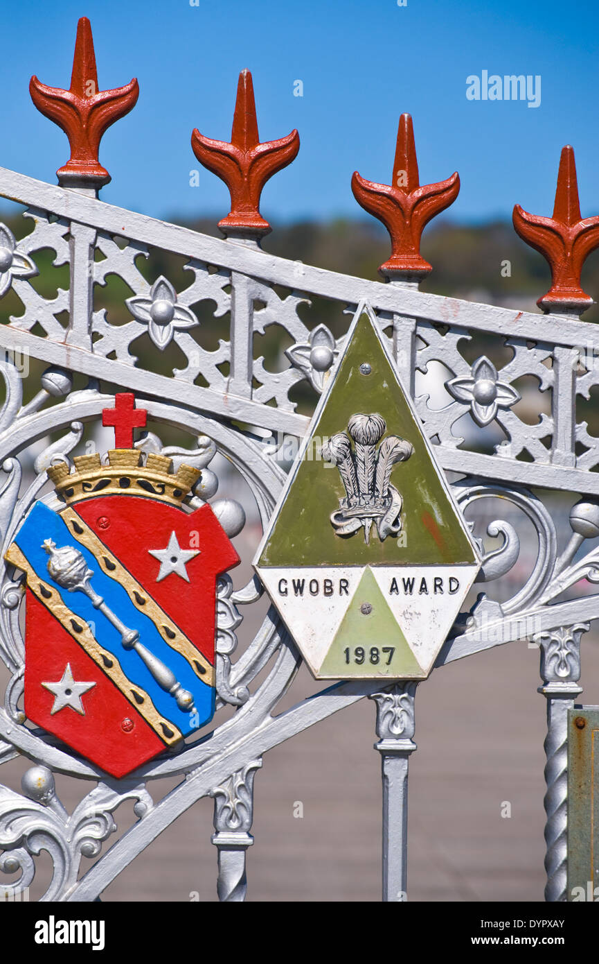 Bangor Pier on the Menai Strait at Bangor Gwynedd North Wales UK Stock