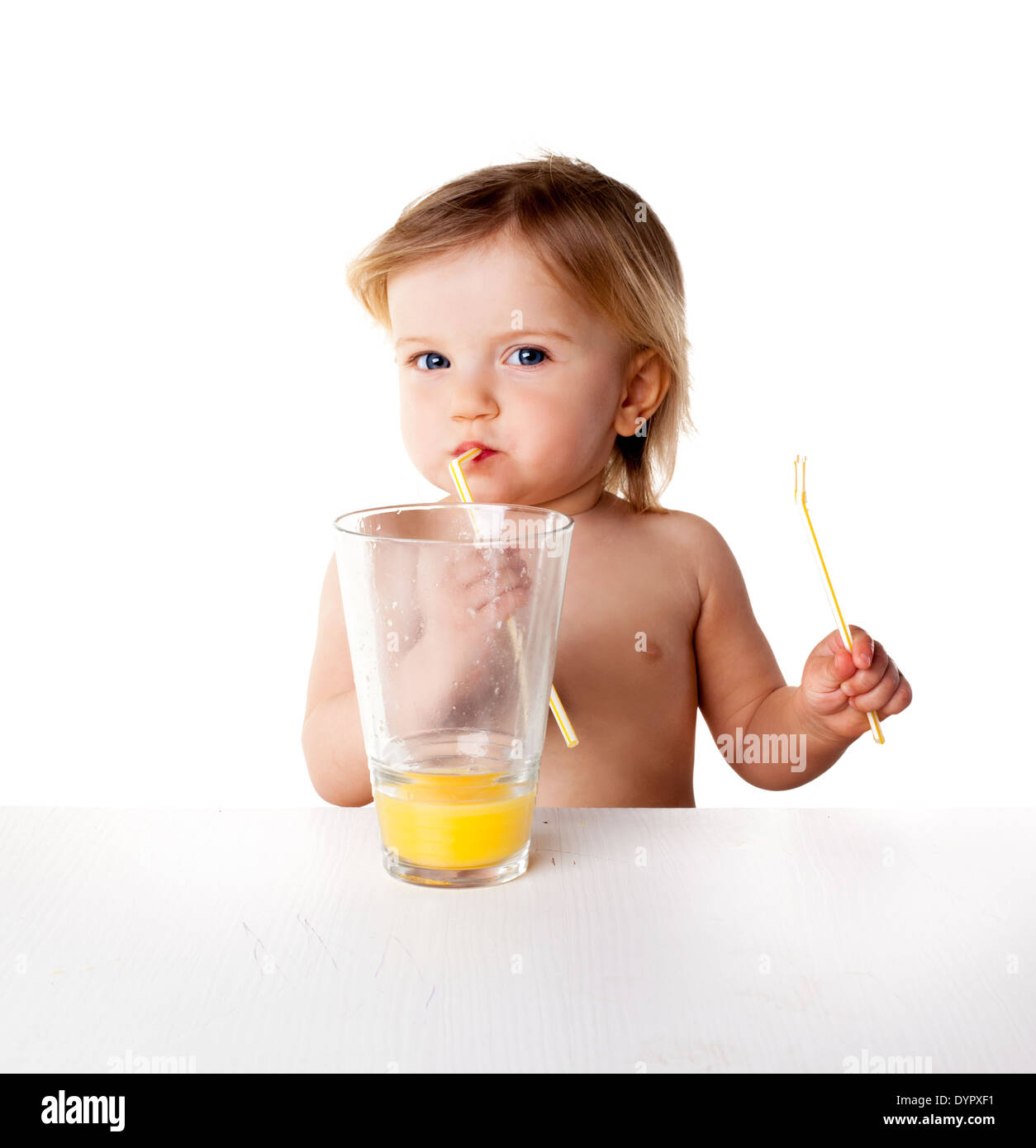 Girl drinking juice isolated hires stock photography and images Alamy