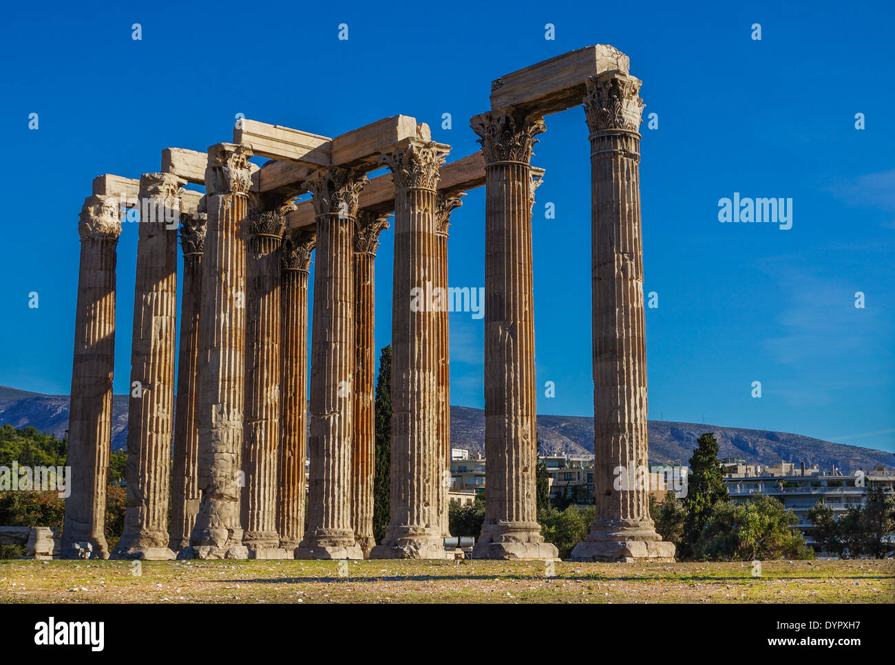 Temple of Olympian Zeus, Athens, Greece Stock Photo