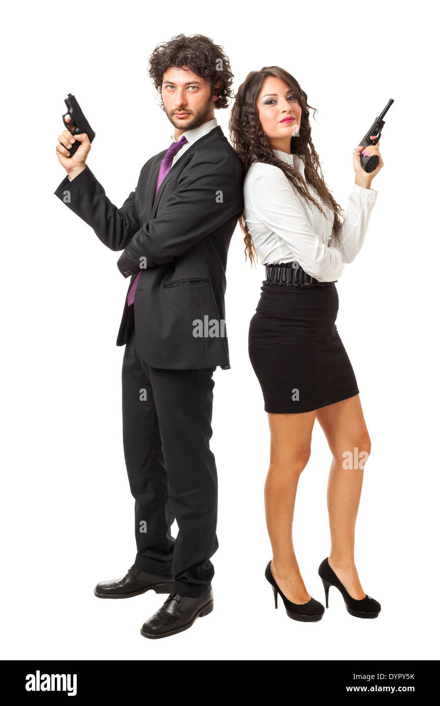 James bond girl gun hi-res stock photography and images - Alamy