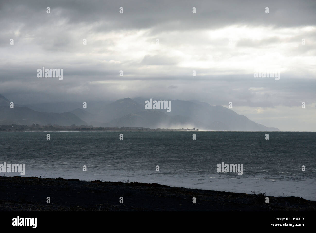 Stormy weather, Kaikoura, New Zealand. In such conditions whale