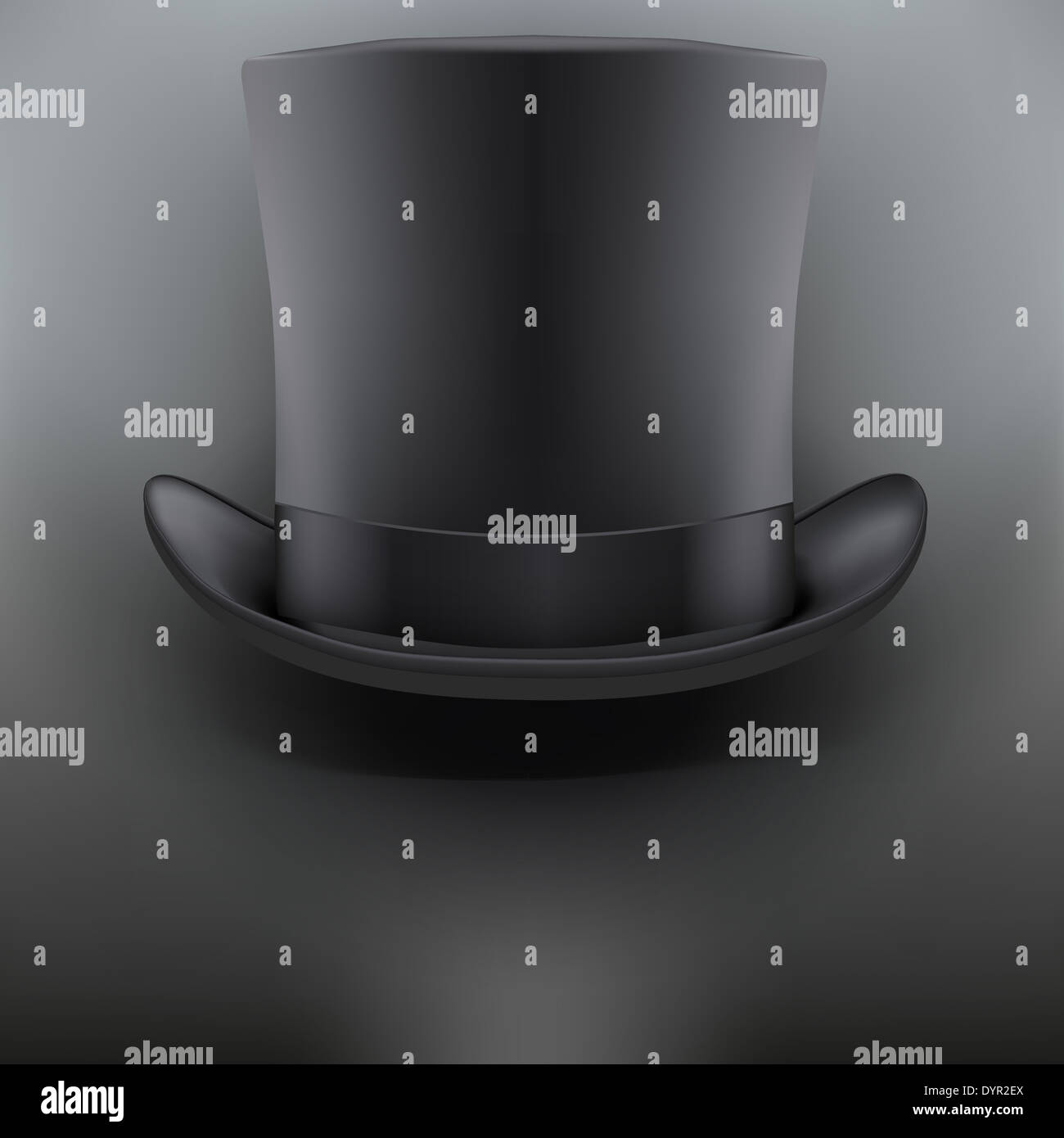 black gentleman hat cylinder background Stock Photo - Alamy