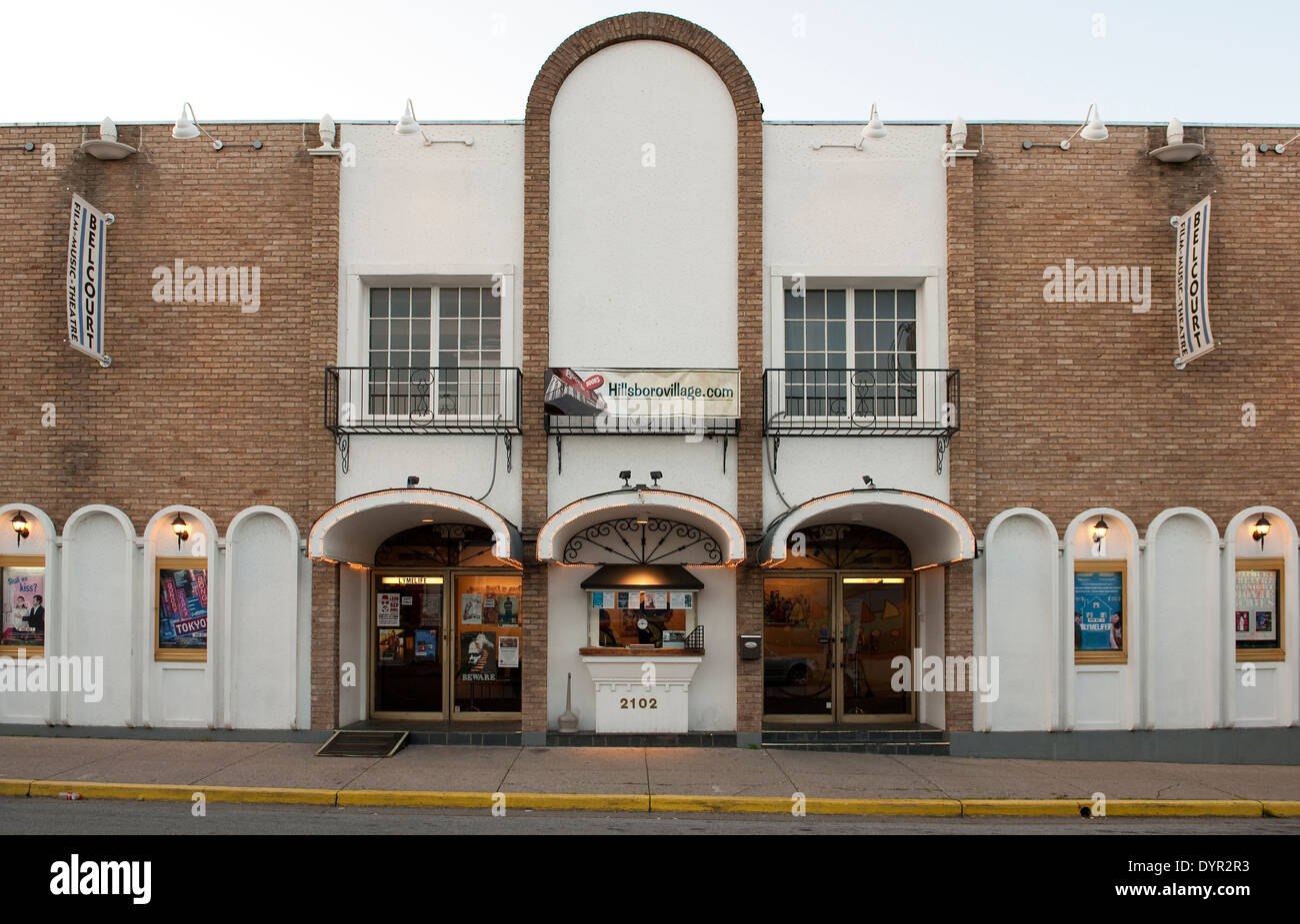 The Belcourt Theater in Hillsboro Village Nashville Tennessee Stock