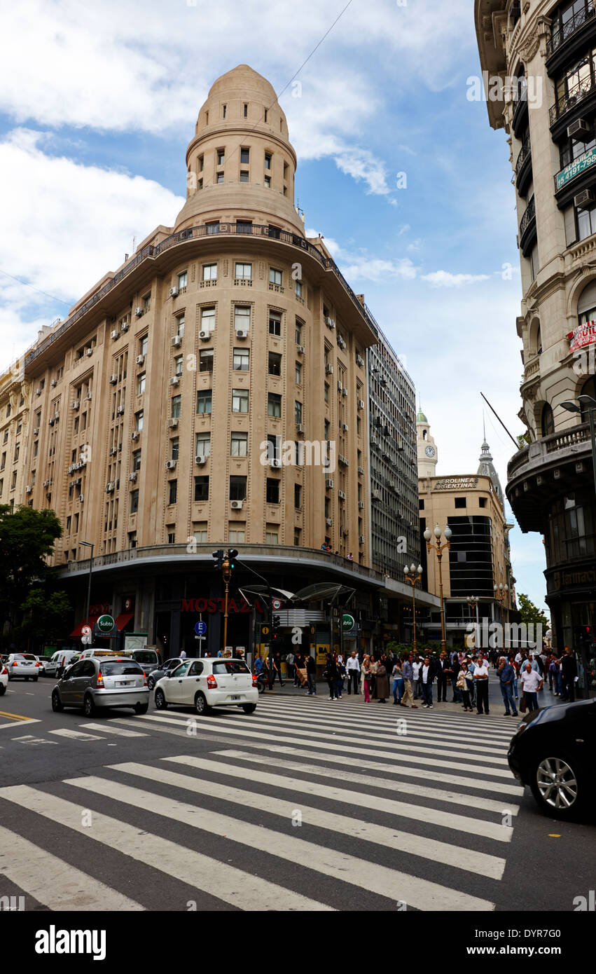 Edificio Bencich and south end of florida street downtown Buenos Aires Argentina Stock Photo