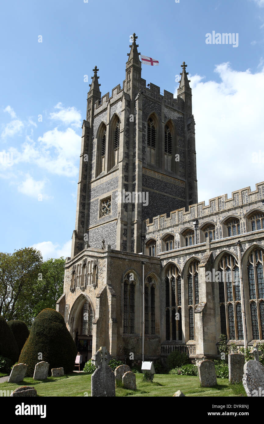 Holy Trinity Church Long Melford Stock Photo