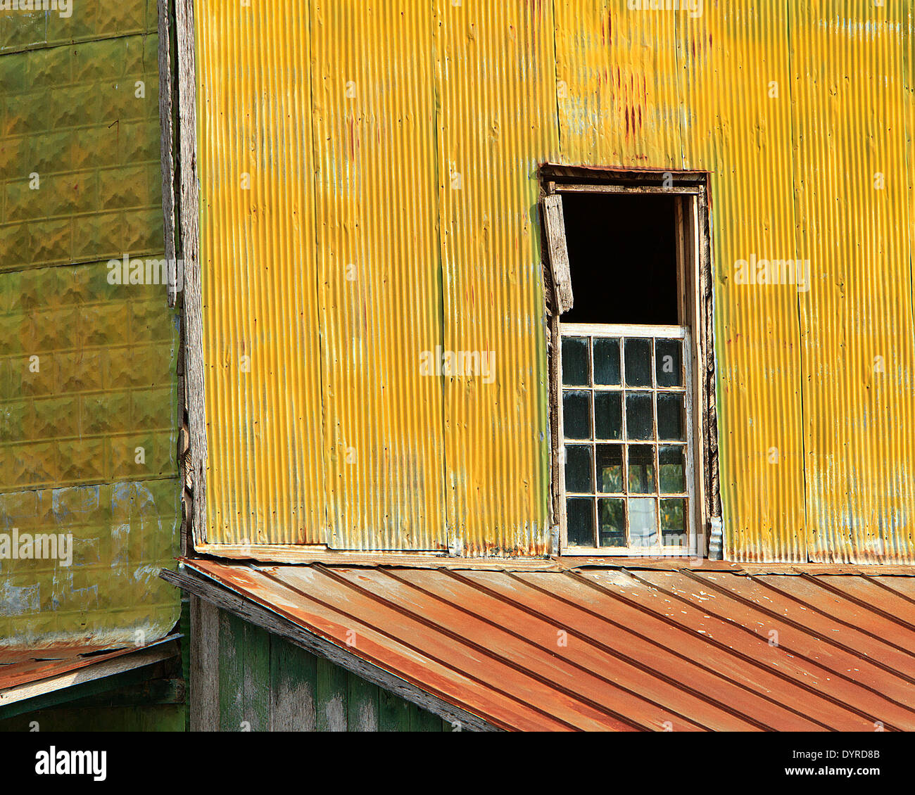 Colorful but rundown building Stock Photo Alamy