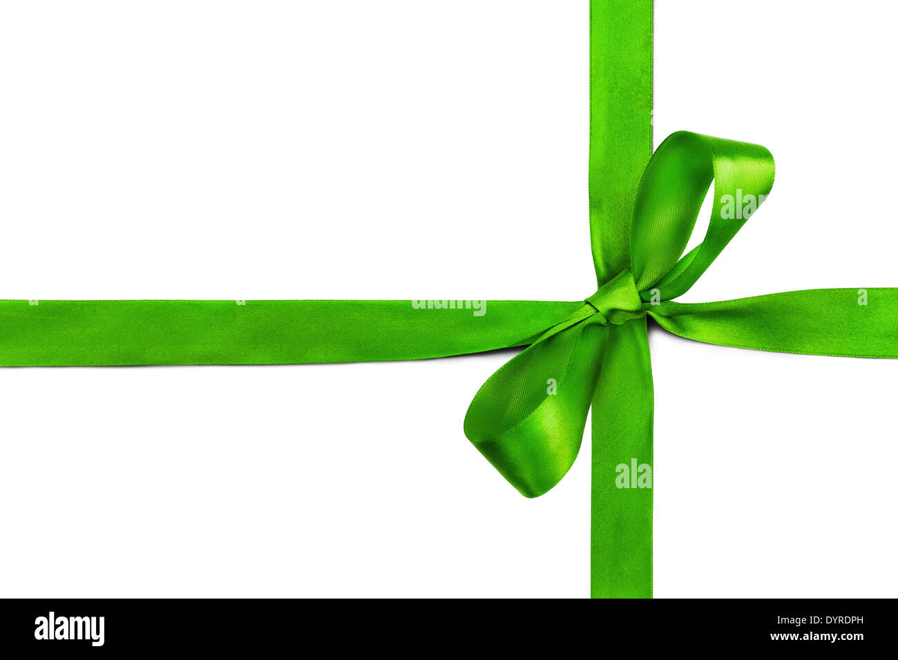 Christmas Satin Ribbons Wrapping, Green Ribbon Decoration