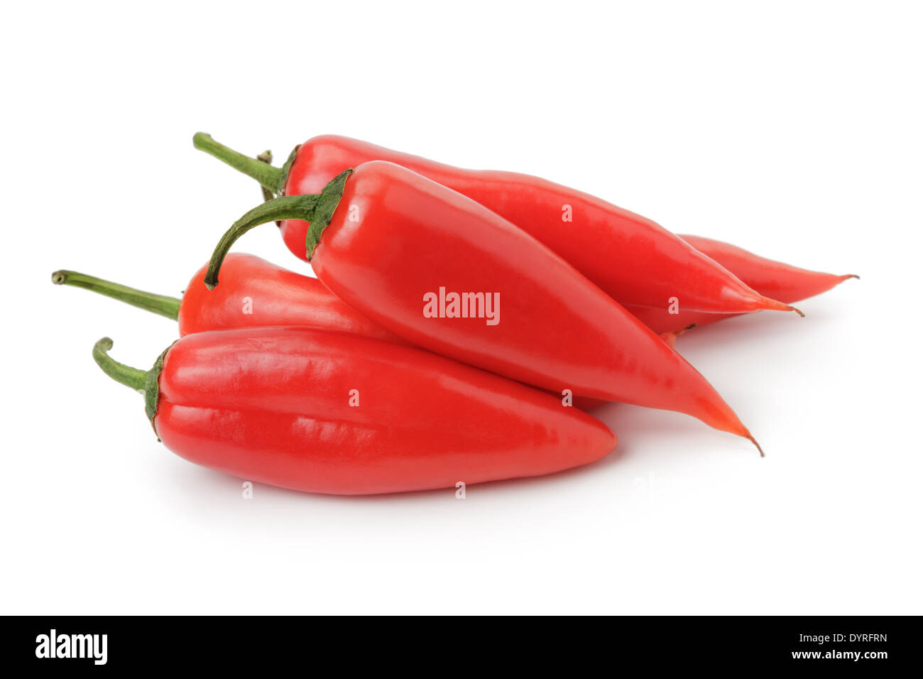 red sweet pepper looks like jalapeno, isolated on white Stock Photo Alamy