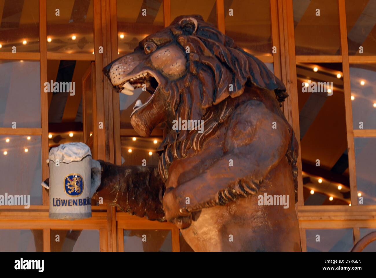 Lion of the Löwenbräu brewery, 2006 Stock Photo