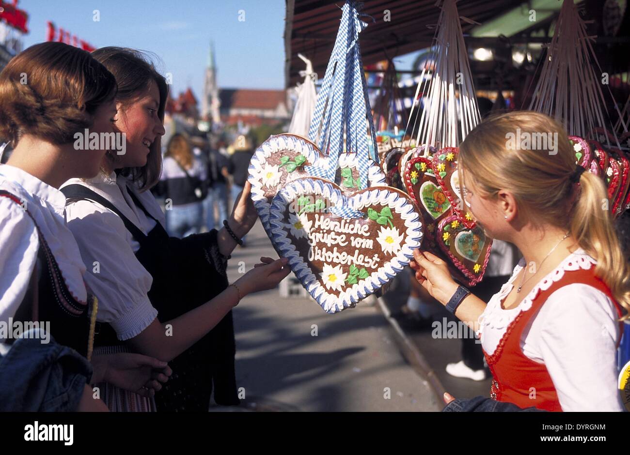 Oktoberfest in Munich, 2001 Stock Photo