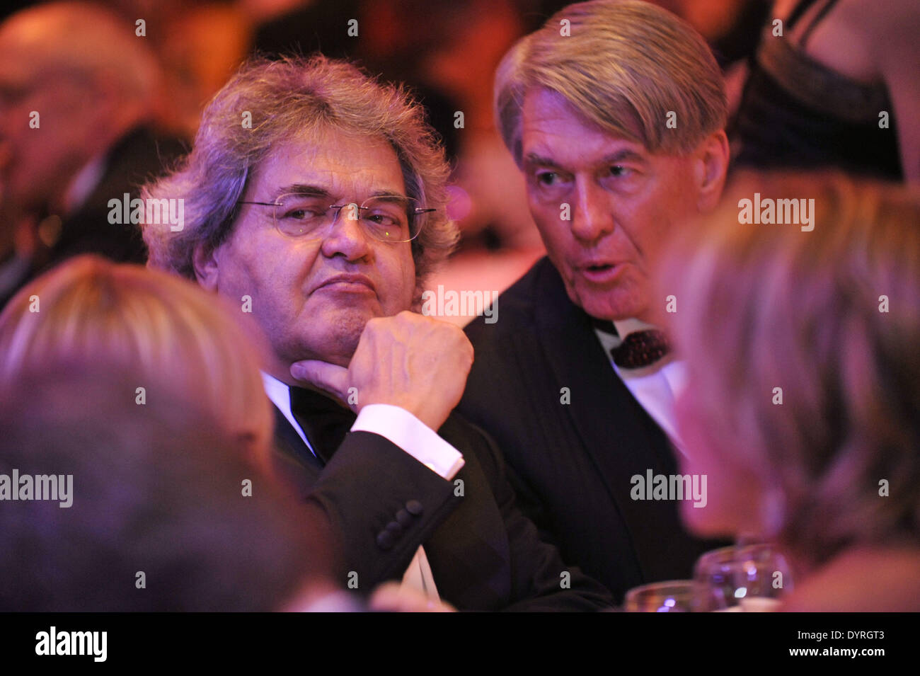Helmut Markwort and Wolf-Dieter Ring at the 38th German Film Ball in Munich, 2011 Stock Photo
