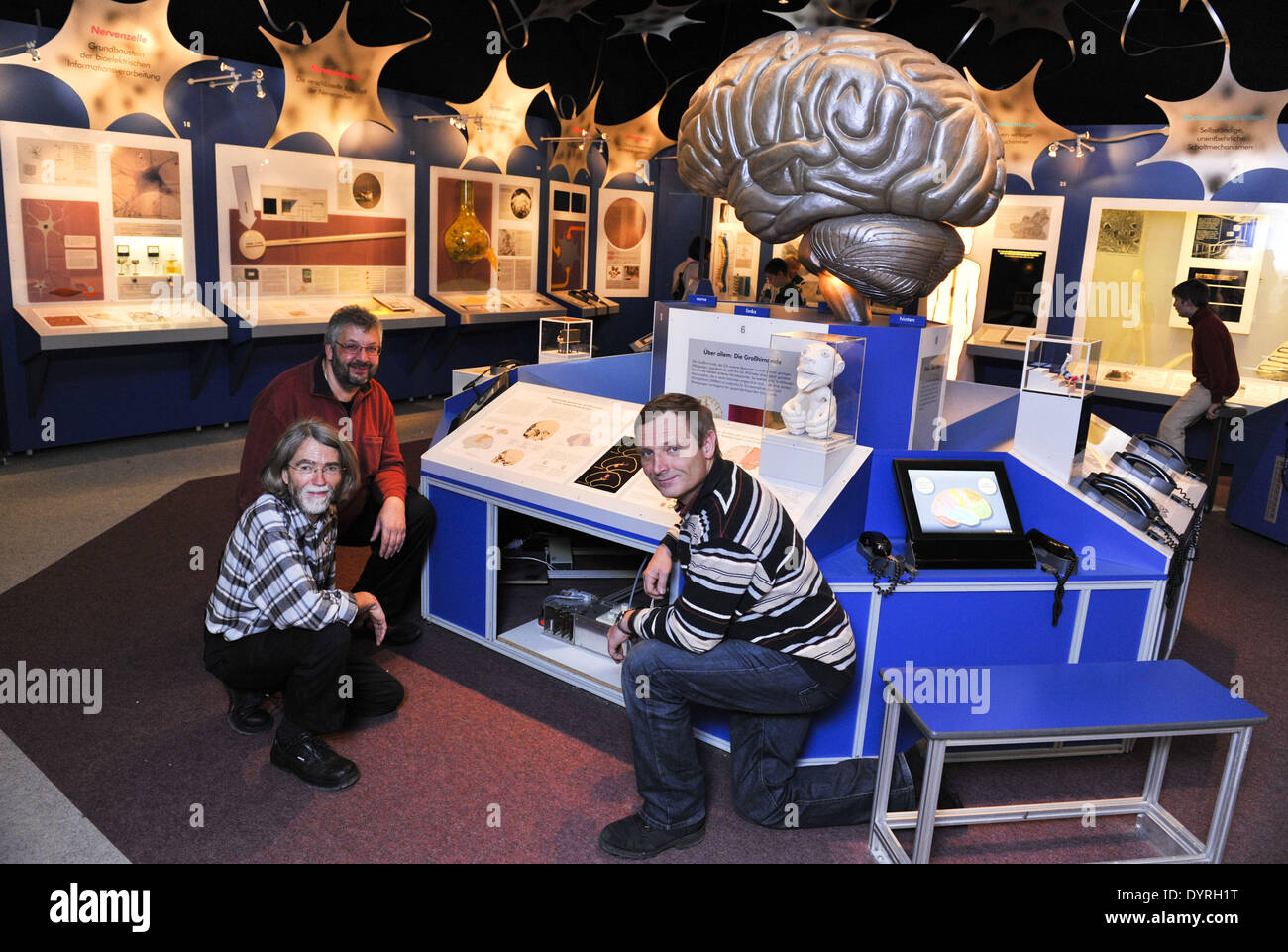'Technical crew' in the Museum of Man and Nature in Munich, 2011 Stock Photo