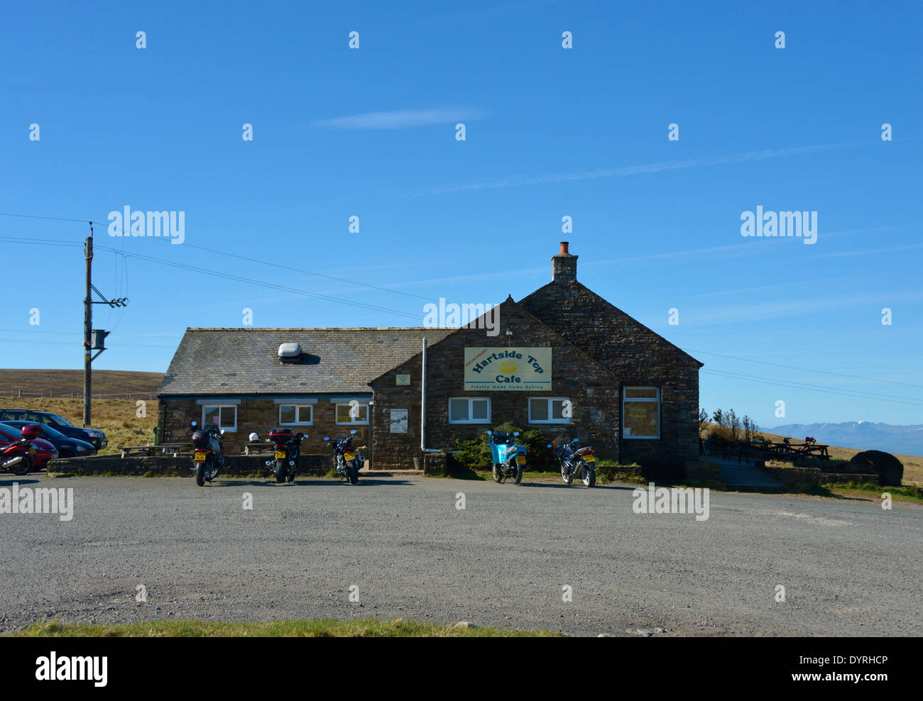 Hartside Top Cafe. A686 Penrith to Alston road, Cumbria, England, United Kingdom, Europe. Stock Photo