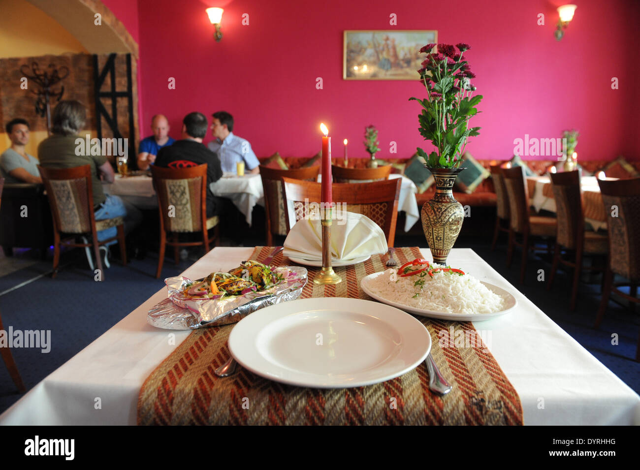 An Indian restaurant in Munich, 2011 Stock Photo Alamy