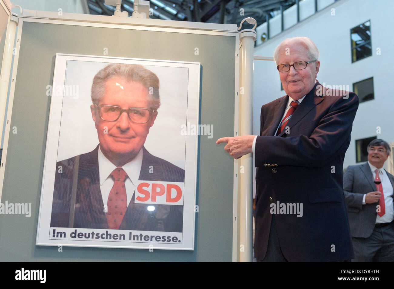 Dr. Hans-Jochen Vogel at the exhibition about his political life, 2011 Stock Photo