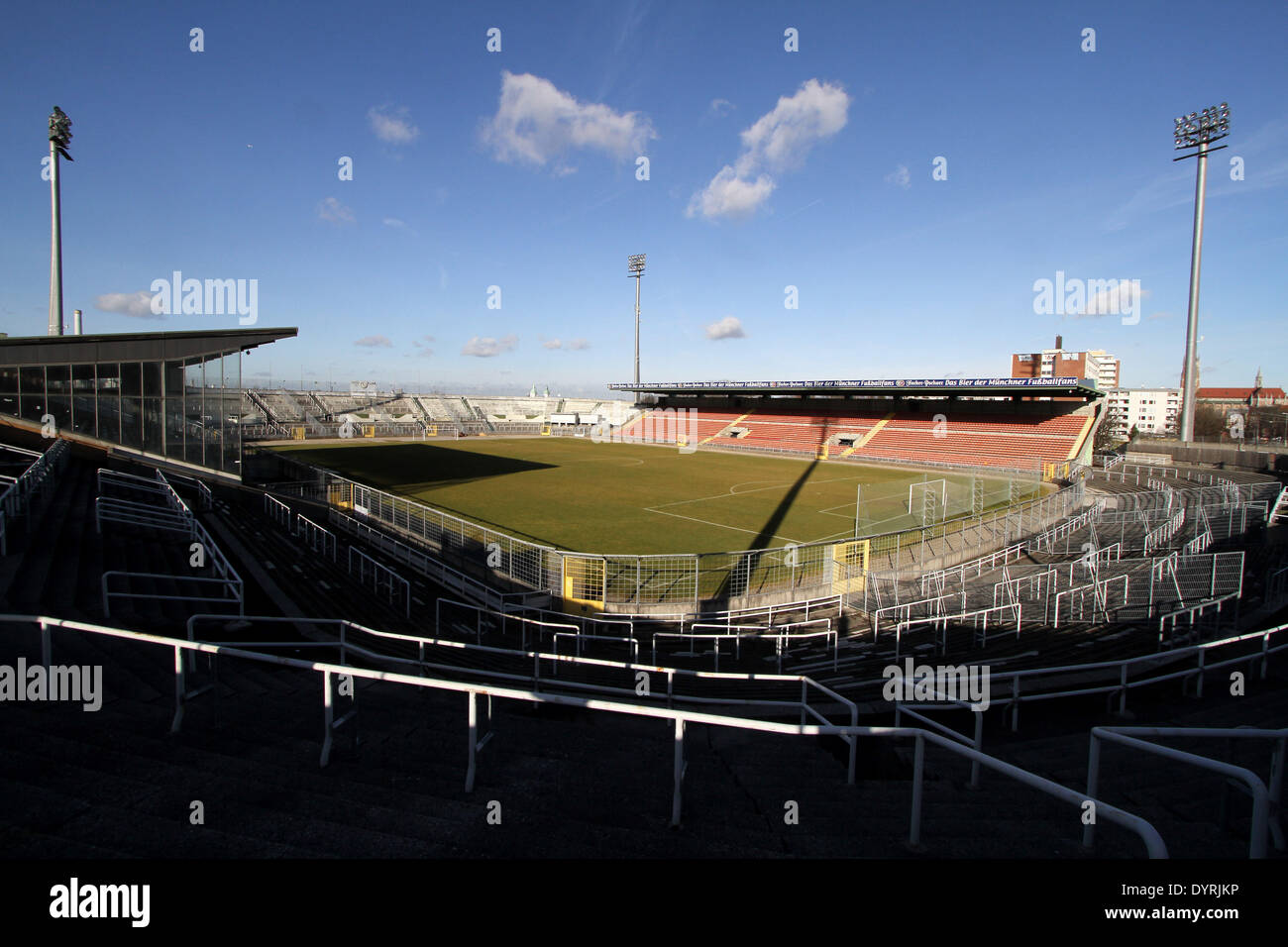 The Gruenwalder Stadium in Munich, 2011 Stock Photo