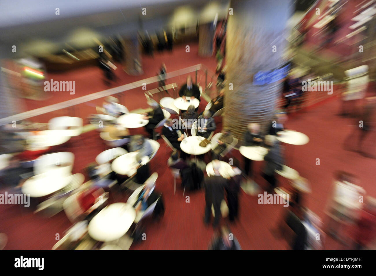 Foyer of the Philharmonie Gasteig in Munich, 2011 Stock Photo