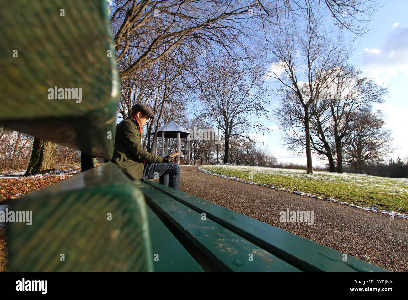 Bench Neuhofer Berg Munich Stock Photos Bench Neuhofer Berg