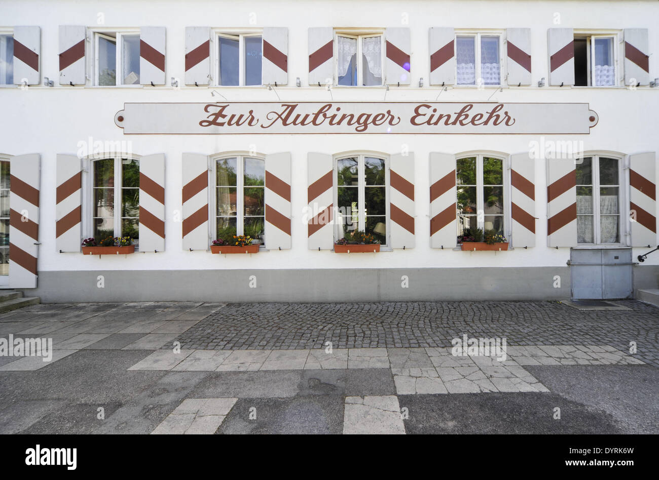 The 'Zur Aubinger Einkehr' in Munich, 2012 Stock Photo