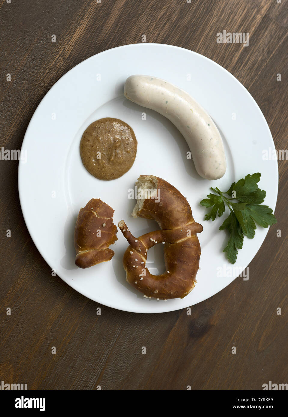 Weisswurst breakfast, 2012 Stock Photo