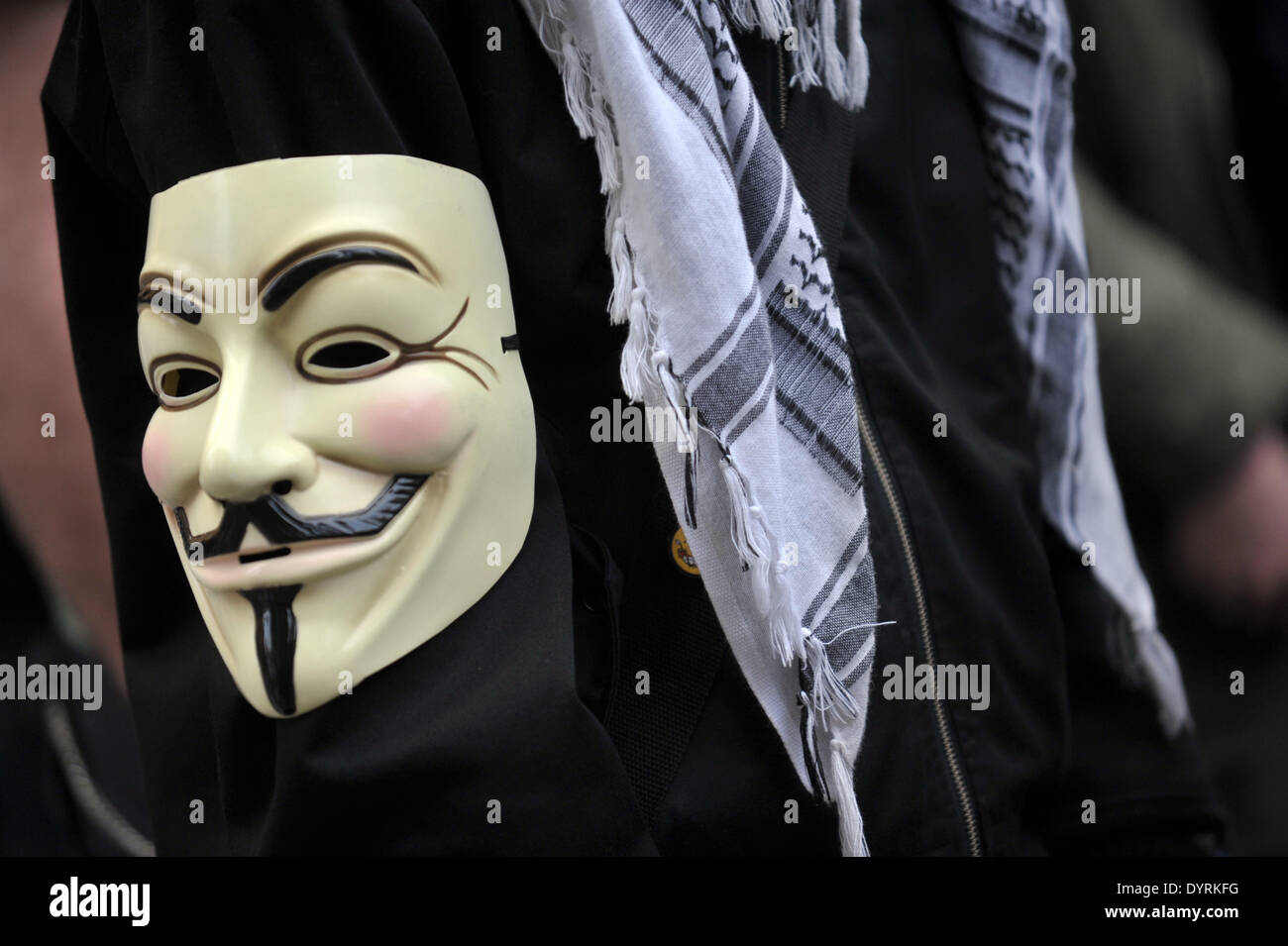 ACTA opponents demonstrate in Munich, 2012 Stock Photo