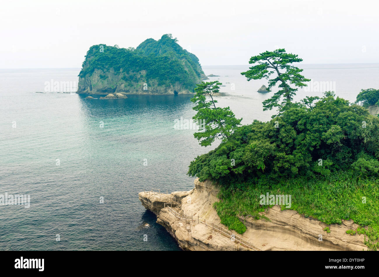 scenic Japanese islands at Izu Peninsula area Stock Photo