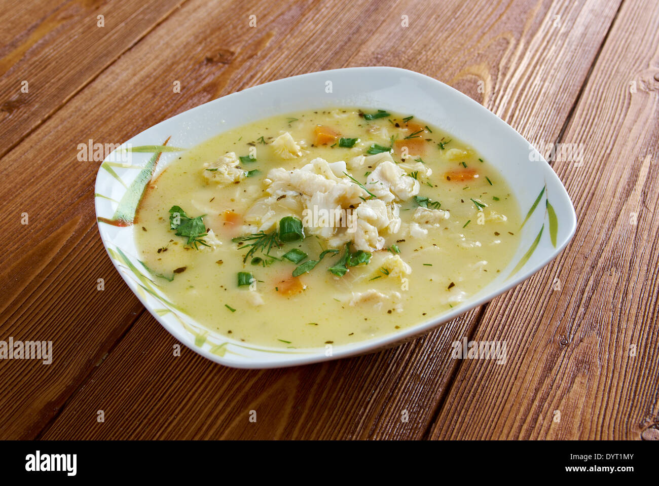 Bourride - traditional fish soup , France Stock Photo